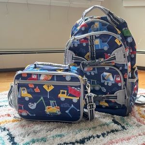 PBK Mackenzie construction backpack and lunch set, EUC